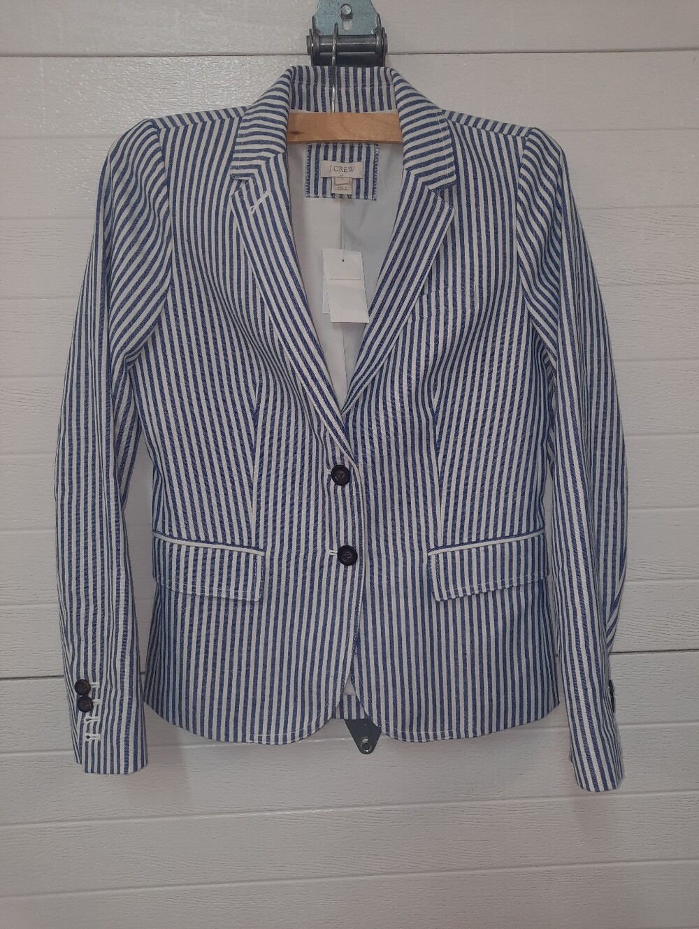 Nwt J. Crew Striped Blazer